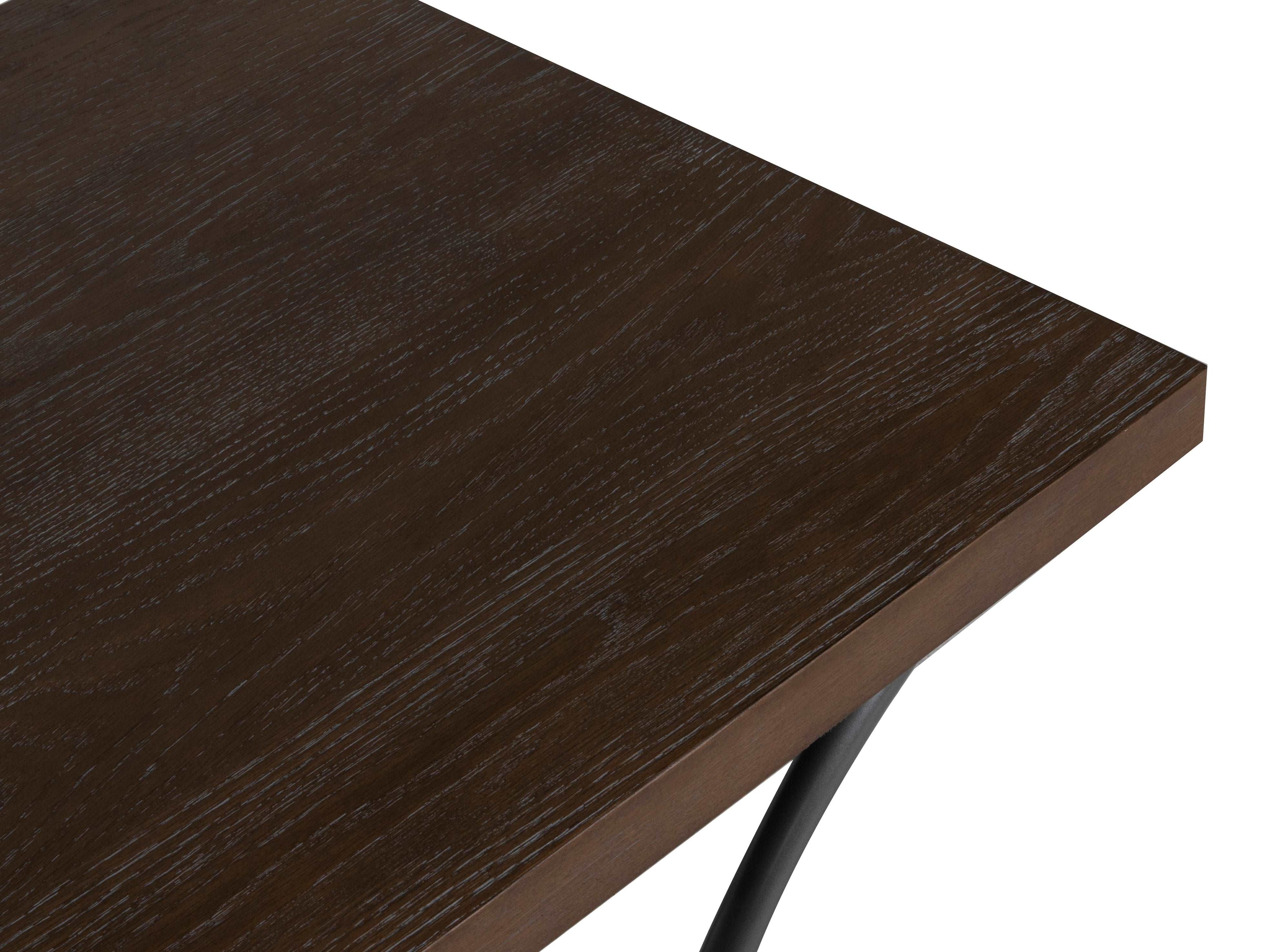 3-Piece Industrial Coffee Table Set with Metal X-Base & Wood Tops